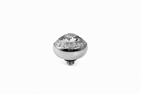 Qudo Silver Topper Tondo Deluxe 10mm - Crystal